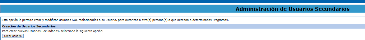 Botón Crear Usuario