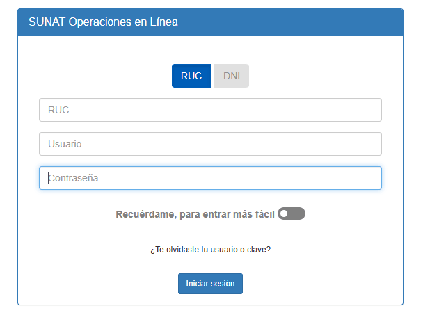 Login Clave SOL